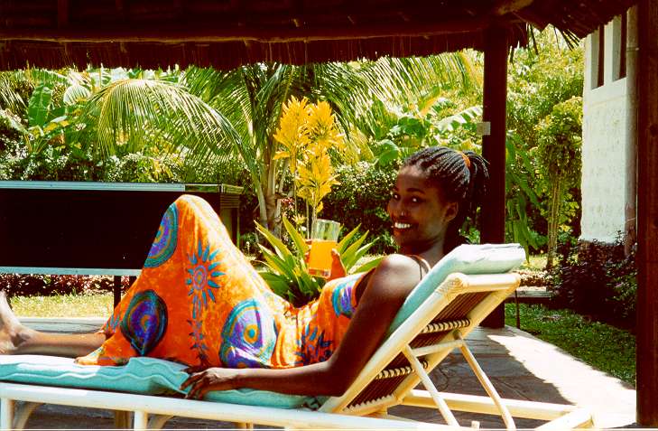 relax in the garden