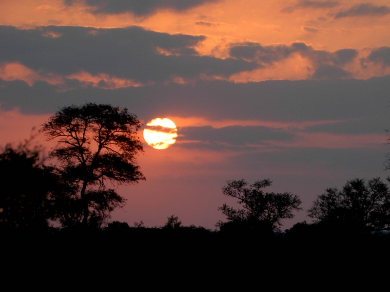 Sonnenuntergang in Kenia