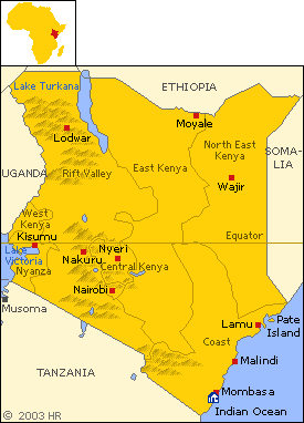 Kenya map